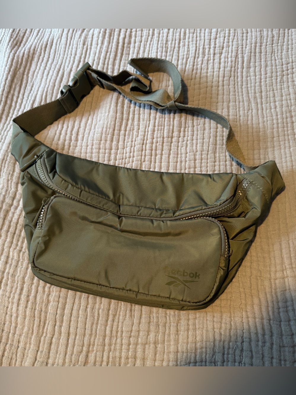 Reebok Olive Green Waist Sling Bag